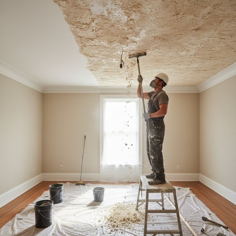Popcorn Ceiling Removal